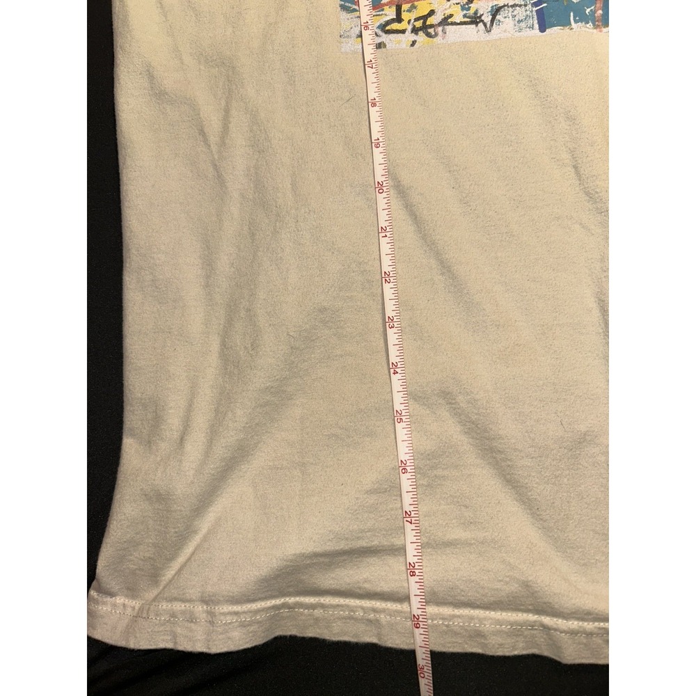 MTV Vintage Style Graffiti Graphic T-Shirt Mens 2XL Beige Streetwear Music Pop - Picture 3 of 8